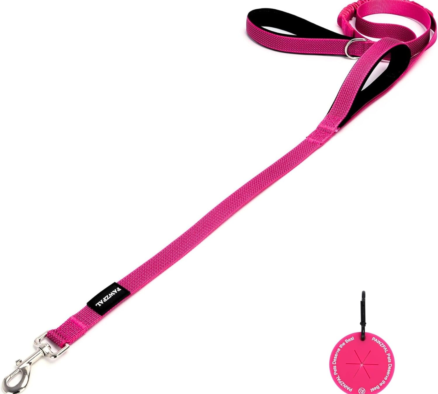 PAWZPAL 6FT Bungee Dog Leash – Padded Double Handle & Reflective | 4 Colors