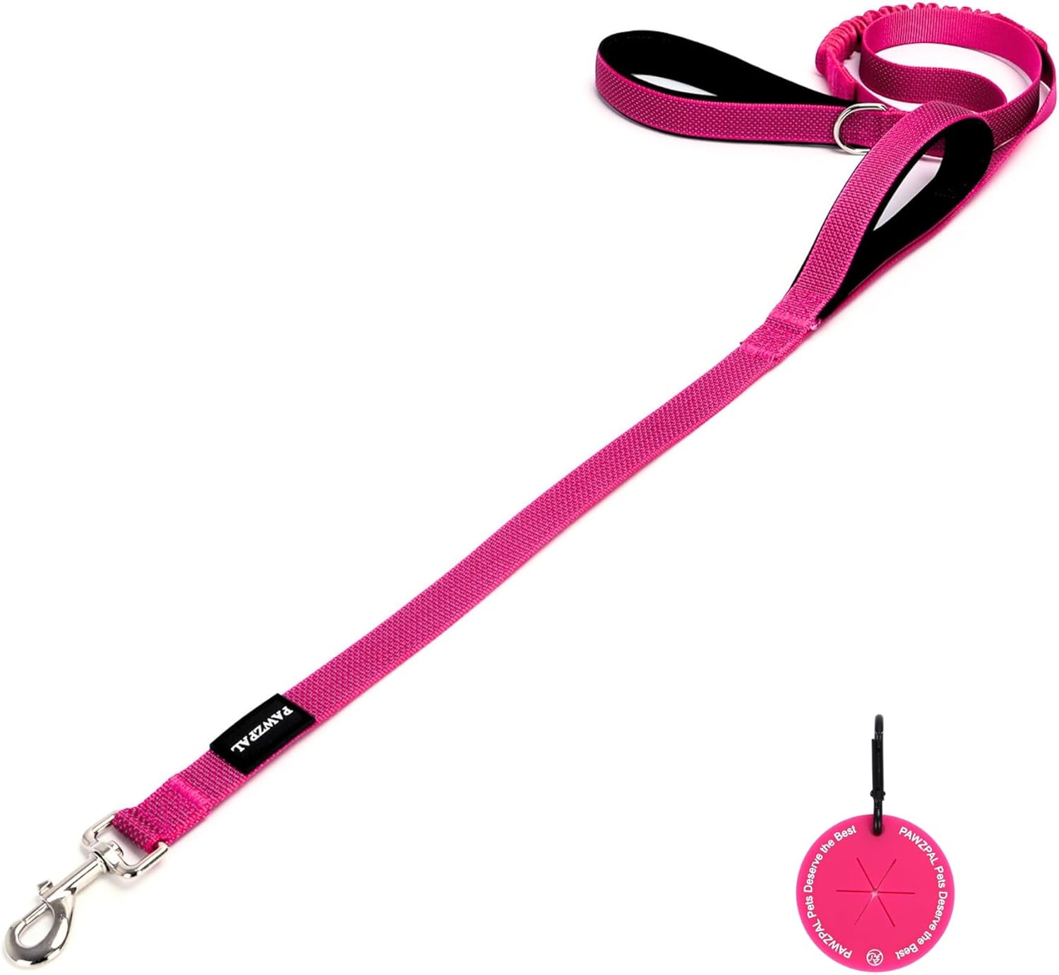 PAWZPAL 6FT Bungee Dog Leash – Padded Double Handle & Reflective | 4 Colors