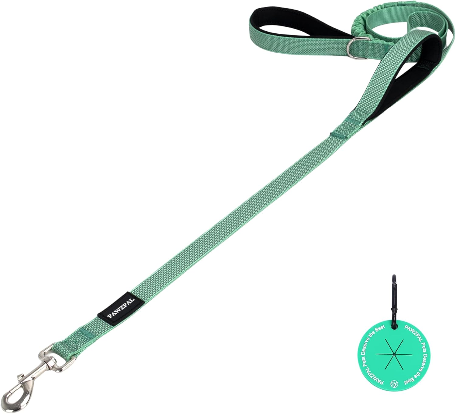 PAWZPAL 6FT Bungee Dog Leash – Padded Double Handle & Reflective | 4 Colors