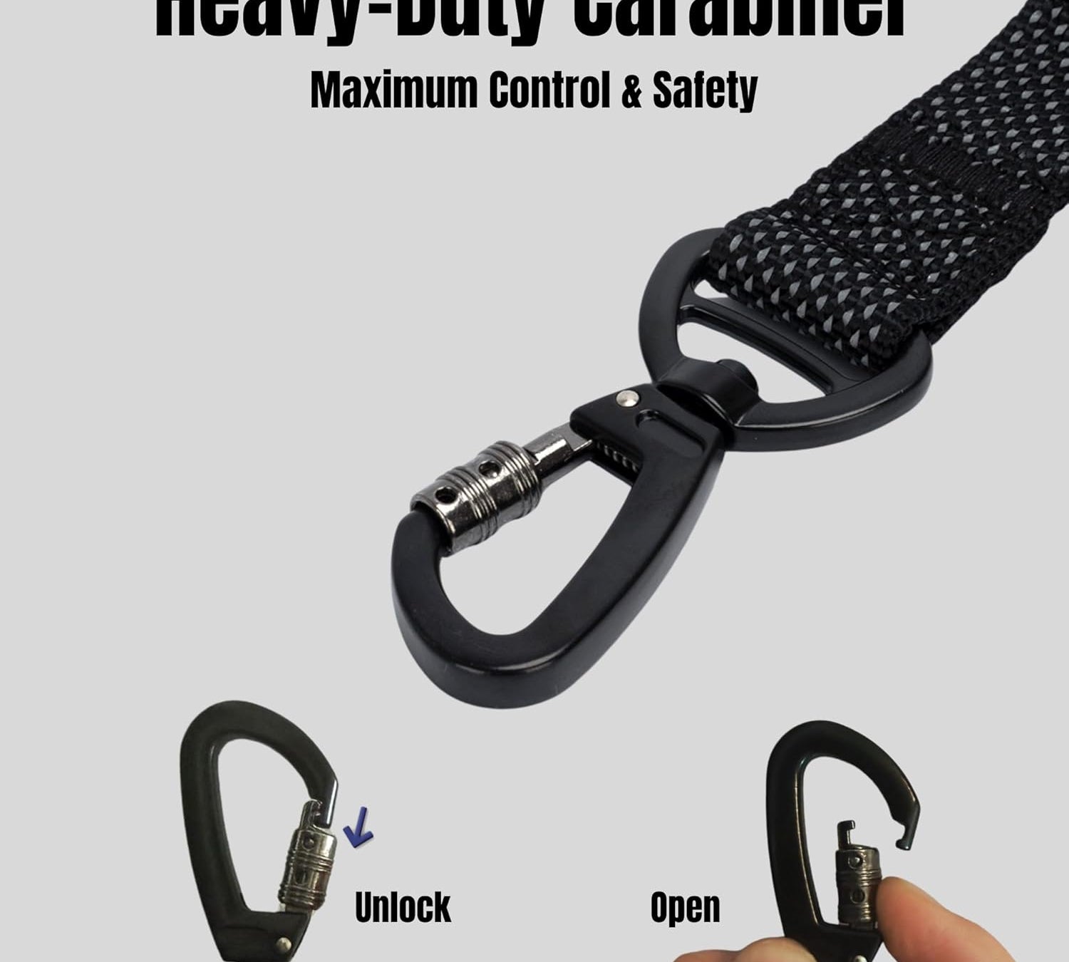 PawzPal 4–6FT Adjustable Reflective Dog Leash with Car Seat Belt Clip for Walking, Training & Travel