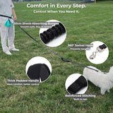 PawzPal Hands-Free Dog Leash — No-Pull, Reflective, Shock-Absorbing