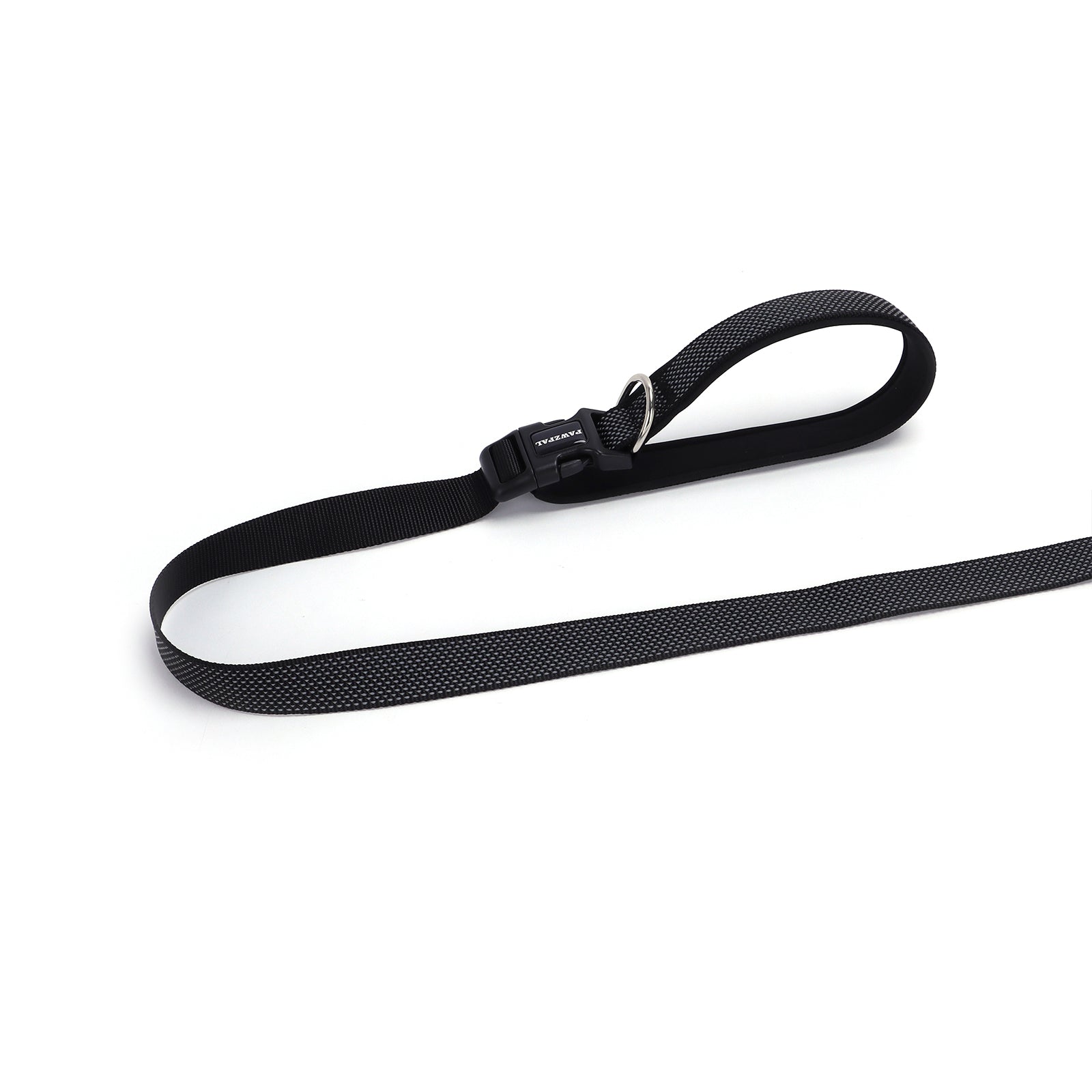 PAWZPAL Hands Free Dog Leash Classic Black - Adjustable Waist/Crossbody 2-in-1 Belt with Shock-Absorbing, Traffic Handle, Reflective and Heavy Duty for Running, Jogging and Hiking
