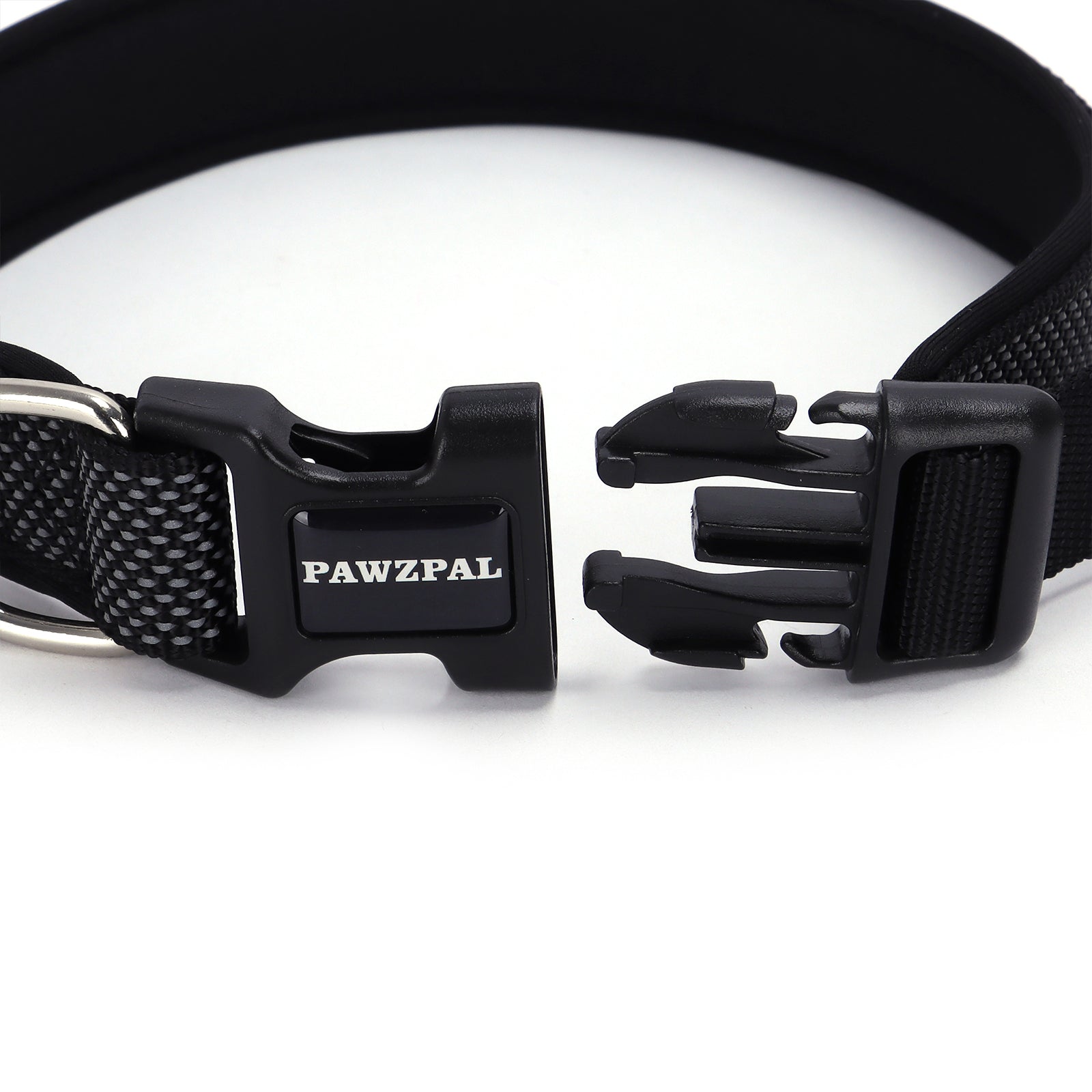 PAWZPAL Hands Free Dog Leash Classic Black - Adjustable Waist/Crossbody 2-in-1 Belt with Shock-Absorbing, Traffic Handle, Reflective and Heavy Duty for Running, Jogging and Hiking