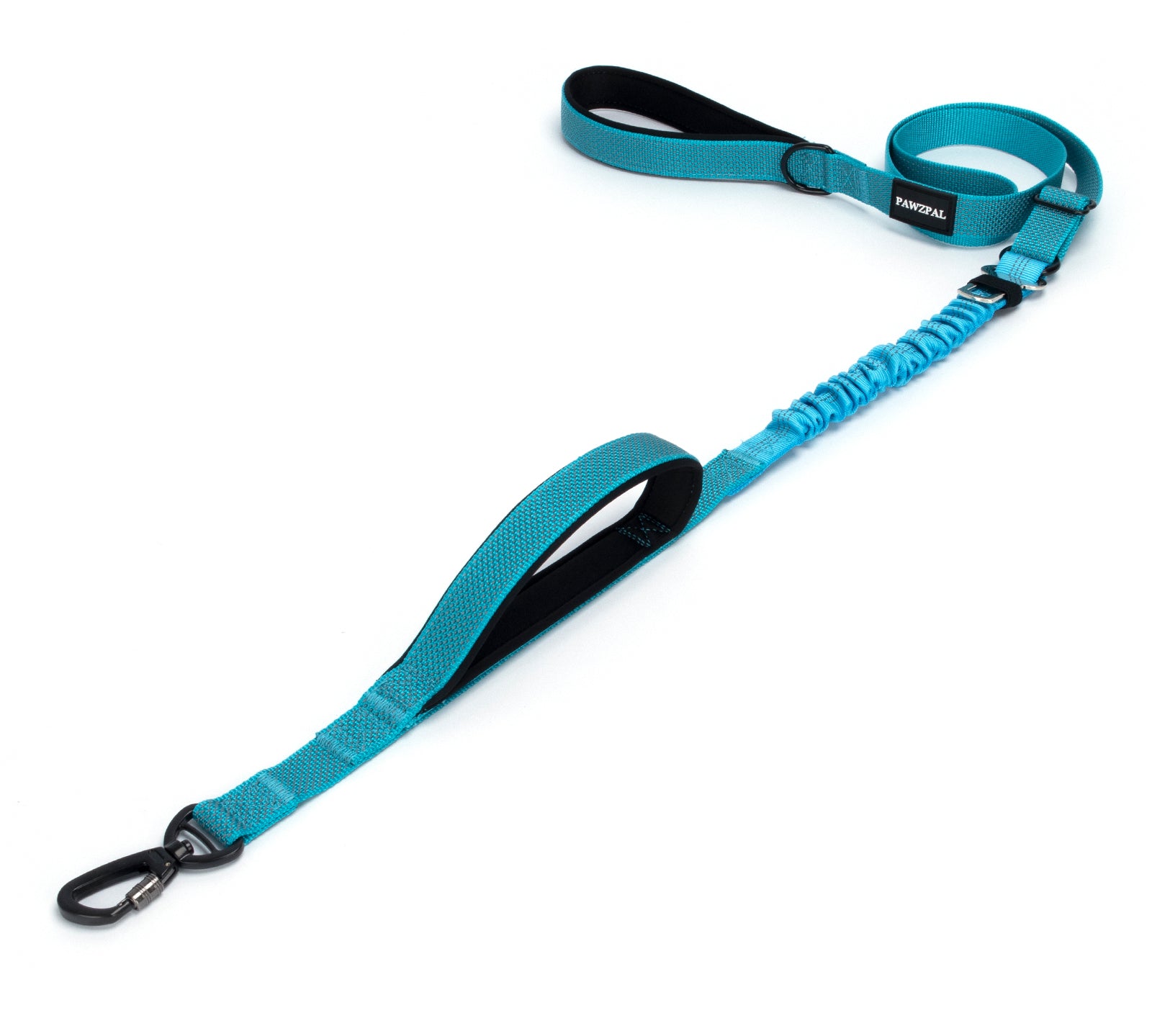 PawzPal 4–6FT Adjustable Reflective Dog Leash with Car Seat Belt Clip for Walking, Training & Travel