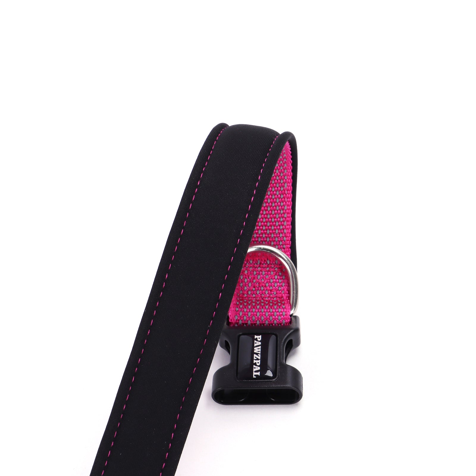 PAWZPAL Hands Free Dog Leash Hot Pink- Adjustable Waist/Crossbody 2-in-1 Belt with Shock-Absorbing, Traffic Handle, Reflective and Heavy Duty for Running, Jogging and Hiking