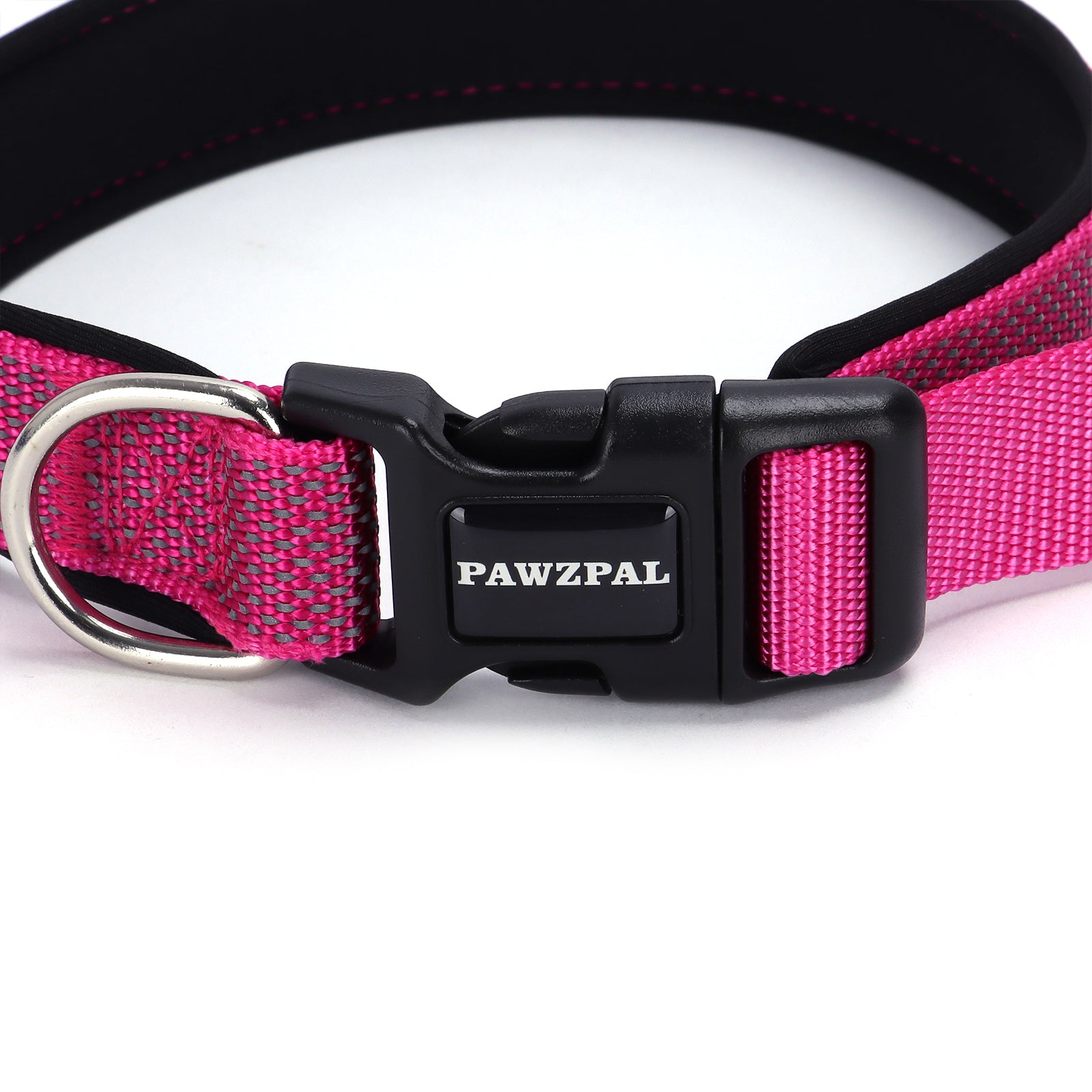 PAWZPAL Hands Free Dog Leash Hot Pink- Adjustable Waist/Crossbody 2-in-1 Belt with Shock-Absorbing, Traffic Handle, Reflective and Heavy Duty for Running, Jogging and Hiking