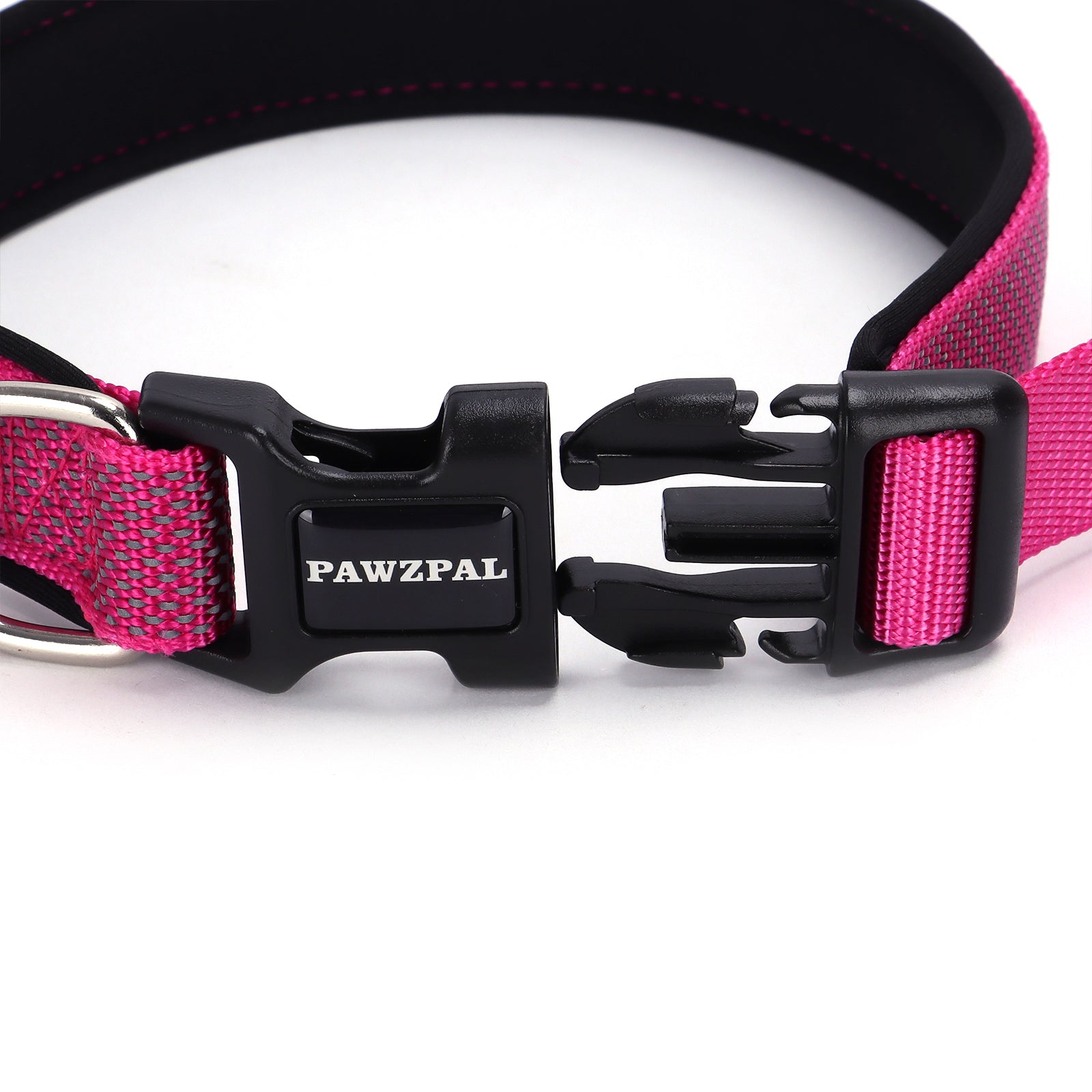 PAWZPAL Hands Free Dog Leash Hot Pink- Adjustable Waist/Crossbody 2-in-1 Belt with Shock-Absorbing, Traffic Handle, Reflective and Heavy Duty for Running, Jogging and Hiking