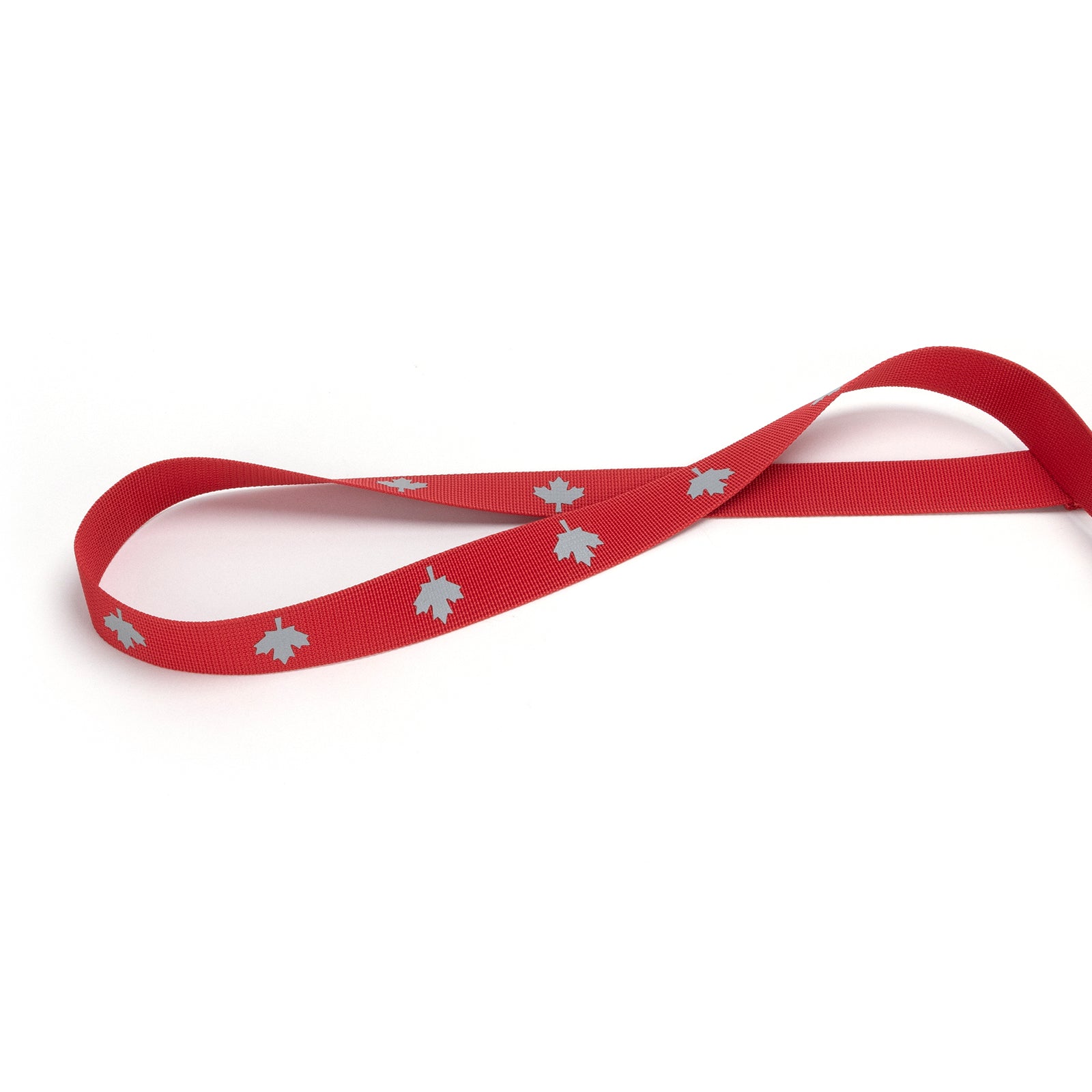 8-10FT Hands Free Dog Leash - Waist/Crossbody 2-in-1 Belt with Shock-Absorbing, Traffic Handle, Maple Leaf Reflective and Waste Bag Carrier Maple Red