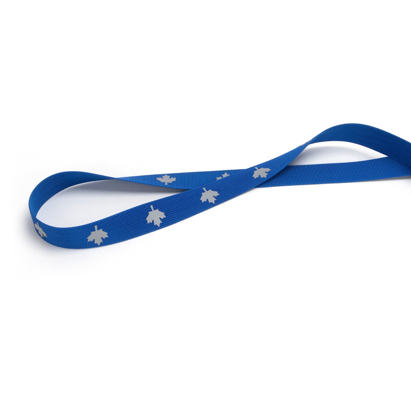 Hands Free Dog Leash - Waist/Crossbody 2-in-1 Belt with Shock-Absorbing, Traffic Handle, Maple Leaf Reflective and Waste Bag Carrier Maple Blue