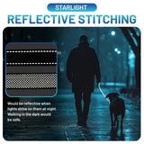 PawzPal Hands-Free Dog Leash | No-Pull • Reflective • Shock-Absorbing (6–10 ft) Maple Red/Blue