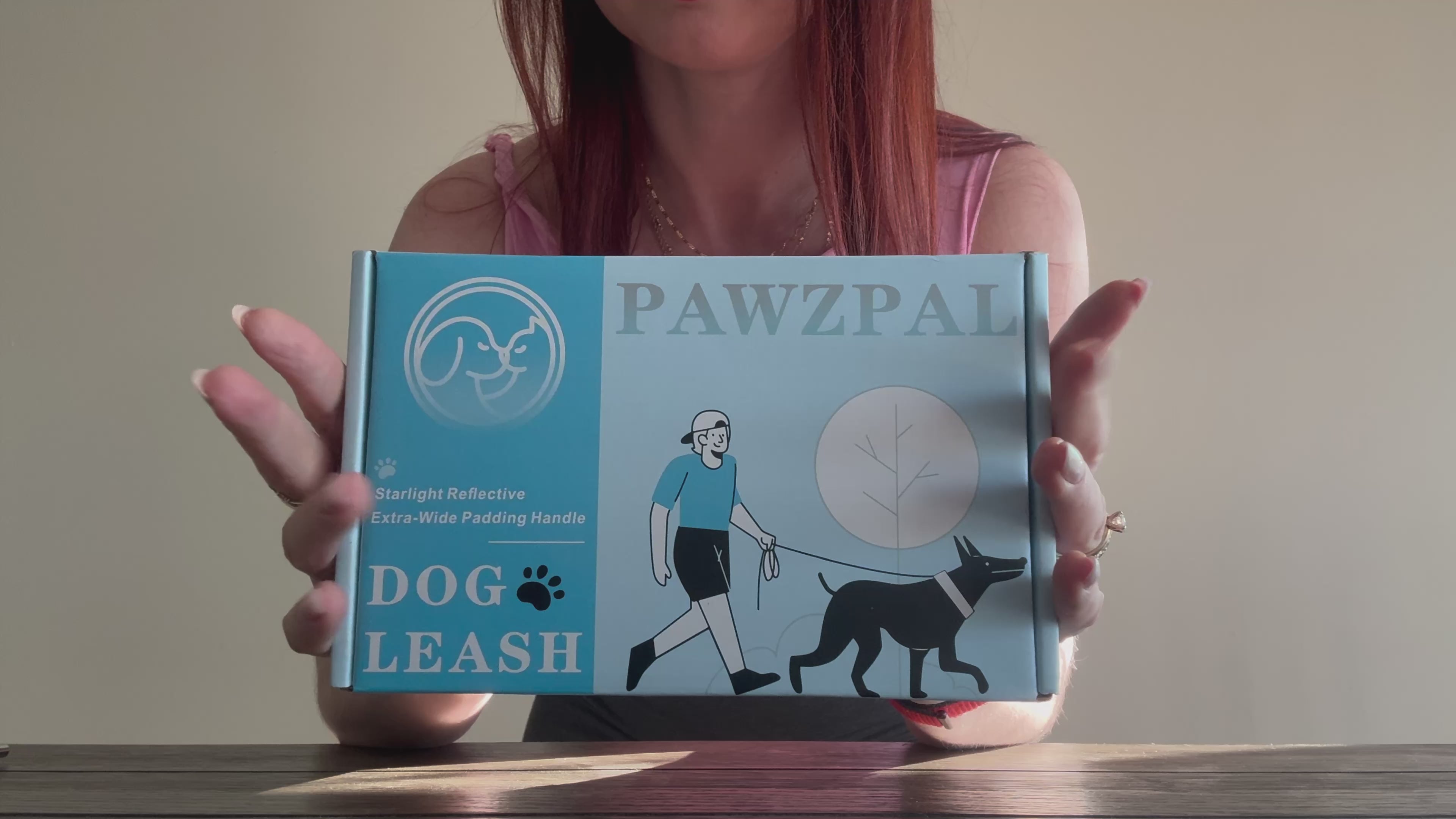 PAWZPAL Hands Free Dog Leash Aqua Blue - Adjustable Waist/Crossbody 2-in-1 Belt with Shock-Absorbing, Traffic Handle, Reflective and Heavy Duty for Running, Jogging and Hiking