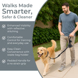 PawzPal Bungee Leash & Martingale Collar Set | No-Pull • Shock-Absorbing • Reflective